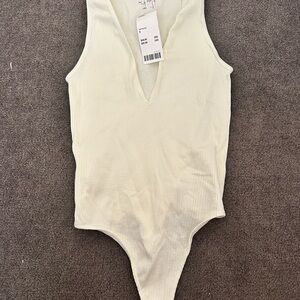 Urban Outfitters Deep V Neck Tank Top Bodysuit
